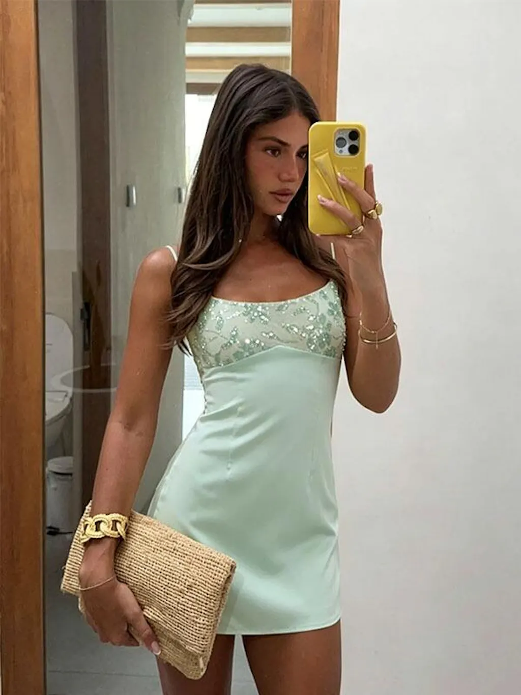 mint green showgirl dress outfit for the life of a showgirl movie #taylorswift #tloas #ts12 #tstheerastour