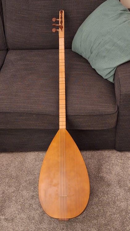 Melody Saz Baglama Collo Lungo Uzun Kol - Con Pickup E Tasca, 7 Corde, 105x35x105 Cm - Foto 6