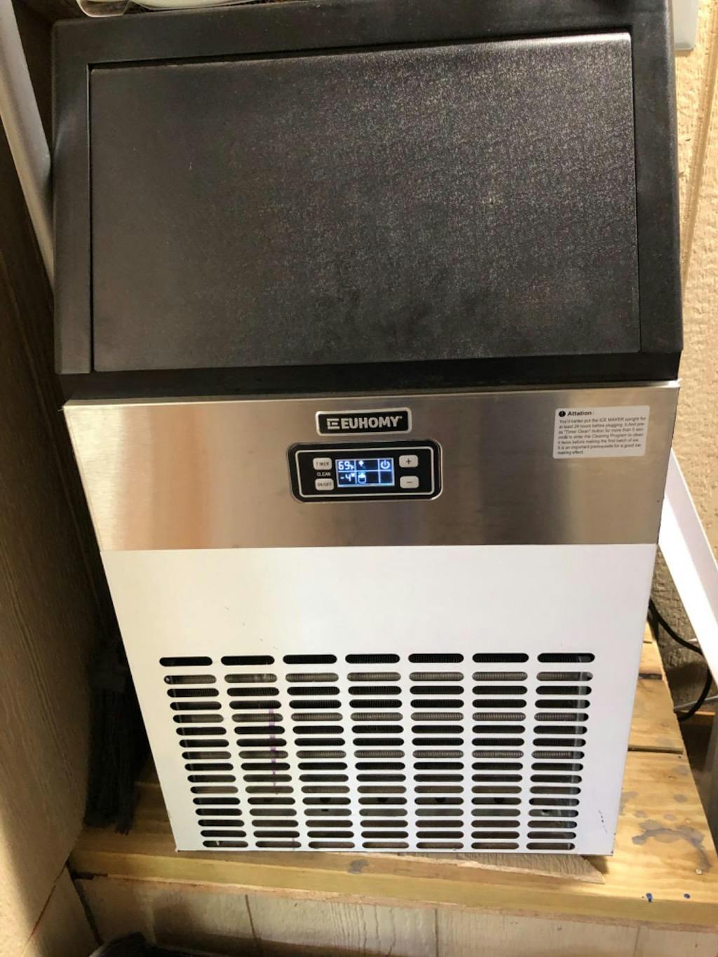 100Lbs/24h Commercial Ice Maker Machine Euhomy