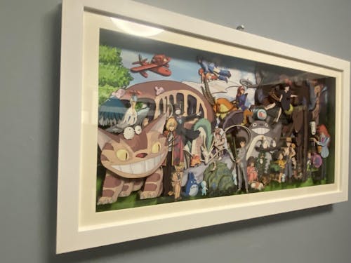 3D Paper Art Frame - Miyazaki's World