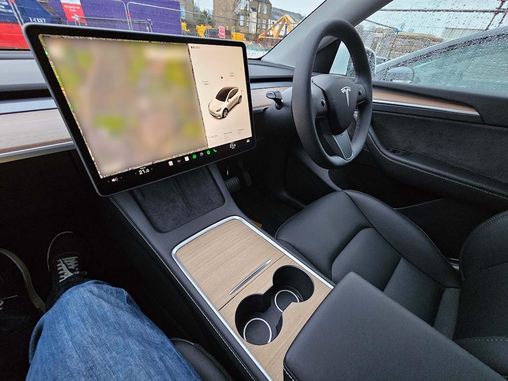 EVBASE Model 3 Y Center Console Wood Grain Protector Sticker 20172024