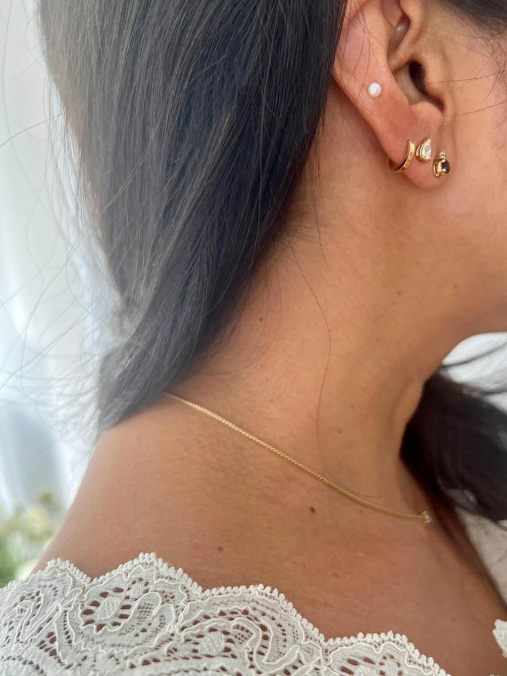 Stackable Huggie Hoop Earrings | 18ct Solid Gold