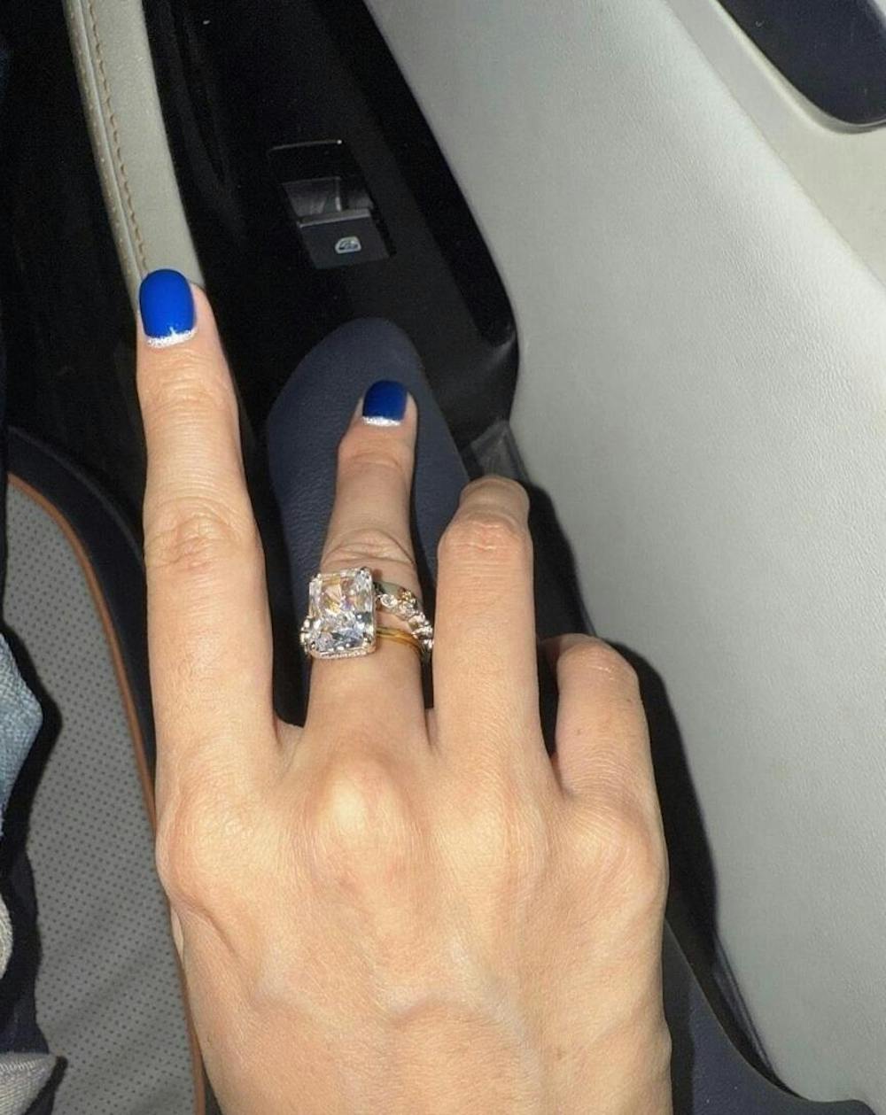 Regal Radiance 5.0 Carat Radiant Cut 3-Piece Wedding Set in Sterling Silver