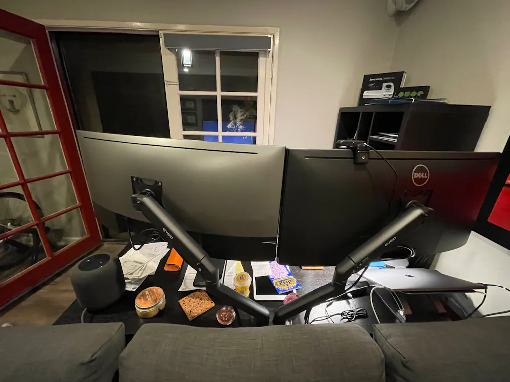 EVEO Premium Dual Monitor Mount Create The Perfect Workstation EVEO TV