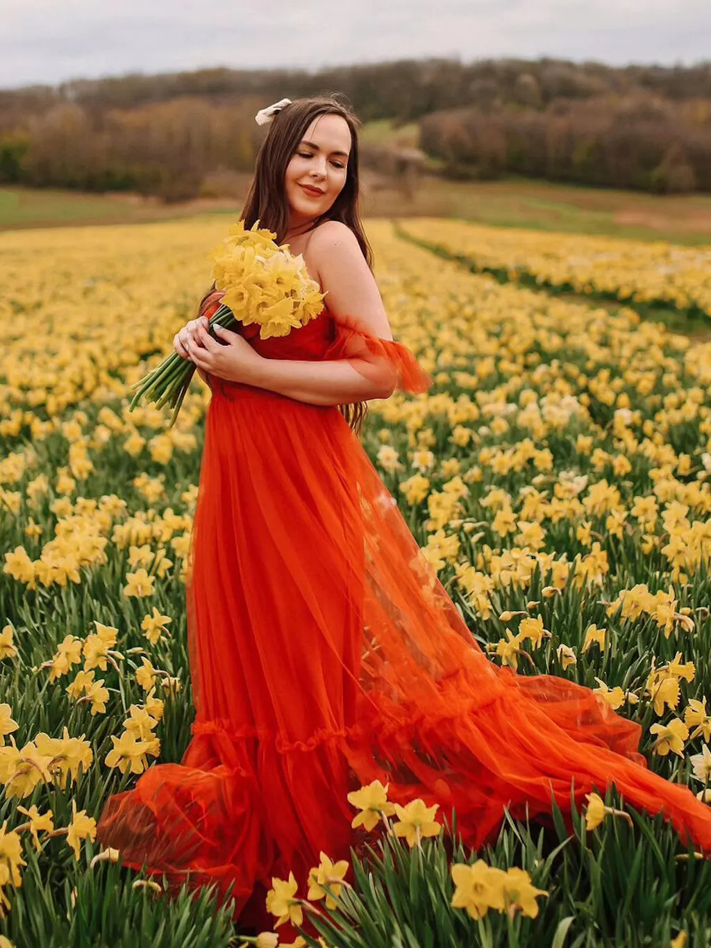 Elegant A-Line Sweetheart Puff-Sleeve Open Back Maxi Evening Dress main image 1