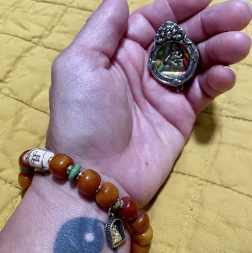 Vintage Tibetan Yak Bone Bracelet, Handcrafted Single-Strand Beads for Men & Women