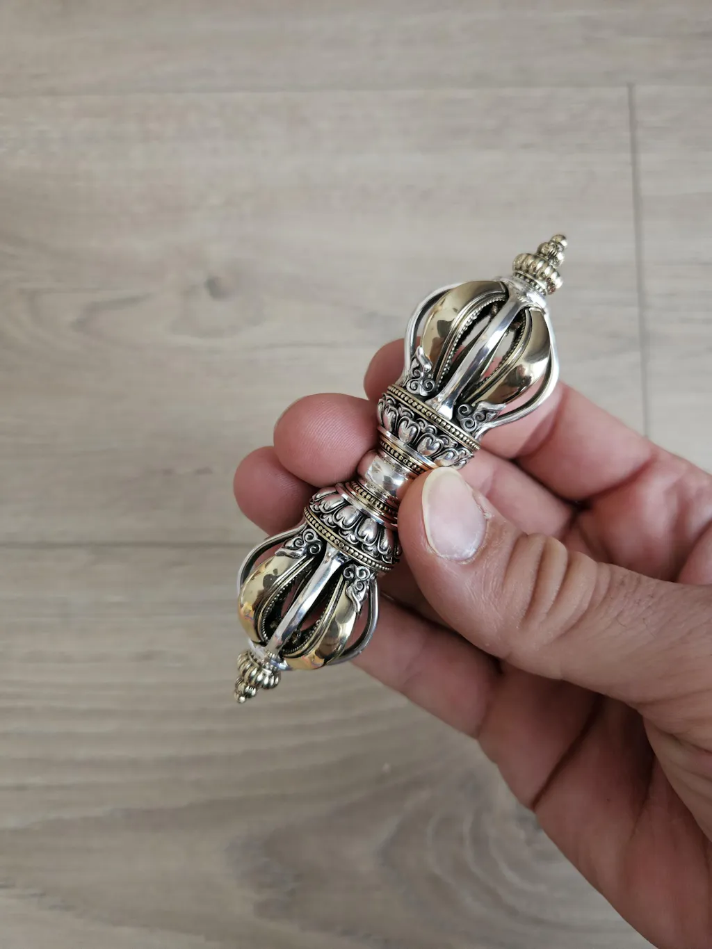 Handcrafted Vajra Nepalese Dorje Brass Handmade Tibetan Style gift Tibetan Sacred Buddhist Ritual