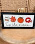 Tis the Season Fall Football Coffee Pumpkin Interchangeable Sign