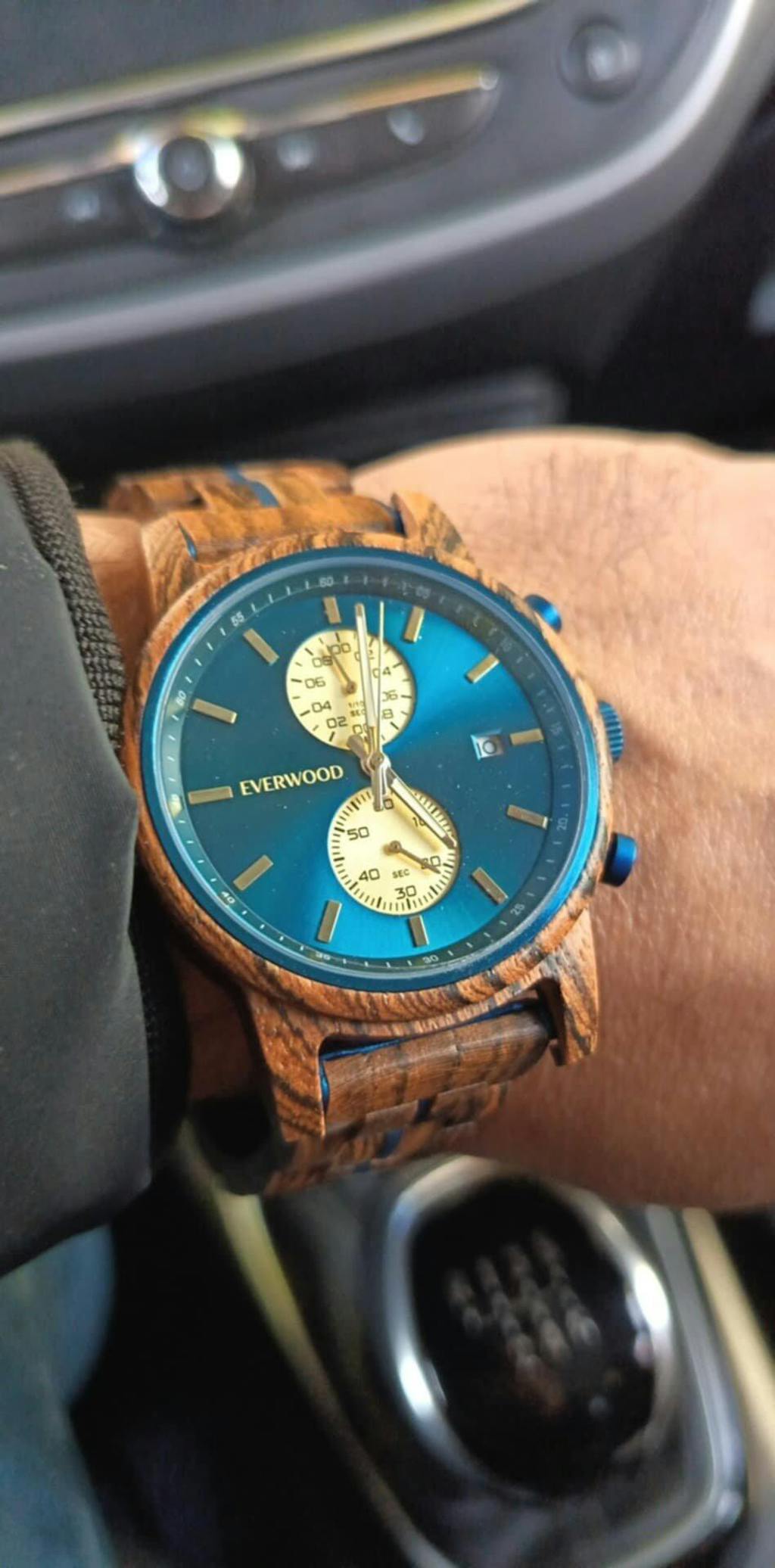 EverWood™ - Classic Walnut Blue Chronograph 44mm