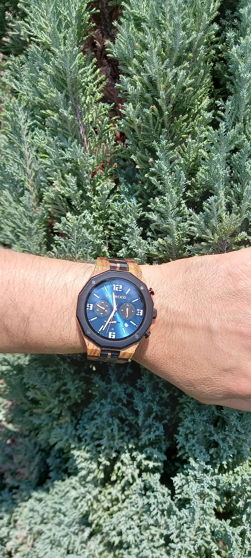 EverWood™ - Blue Whisky Chrono 45mm