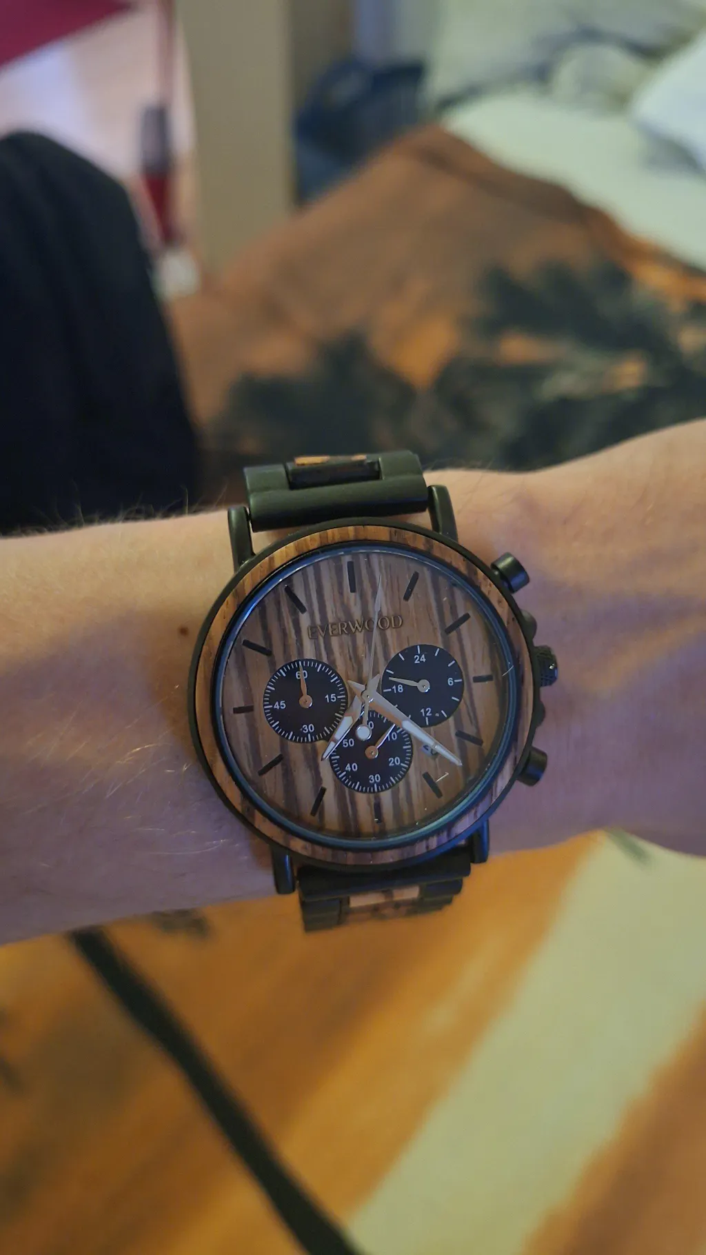 EverWood™  - Walnut Zebra Kronográf 44mm