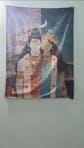 Shiva Shakti Auspicious Spiritual Tapestry - Divine Union Wall Art