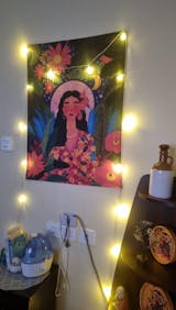 Boho Nature Goddess Tapestry - Spiritual Wall Art for Bedroom