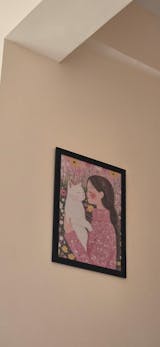 Cat Mom Boho Wall Art