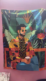 The Boho Balak Wall Art  Tapestry