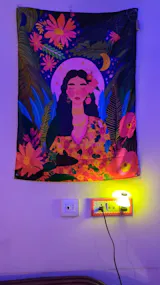 Boho Nature Goddess Tapestry - Spiritual Wall Art for Bedroom