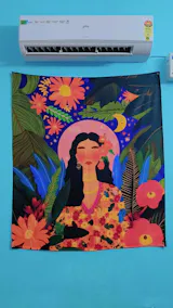 Boho Nature Goddess Tapestry - Spiritual Wall Art for Bedroom
