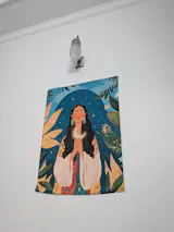 Cosmic Queen Tapestry - Boho Wall Art for Bedroom & Living Room