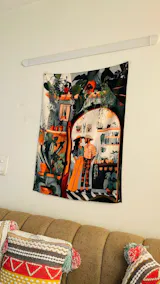 The Boho Couple Wall Art Tapestry