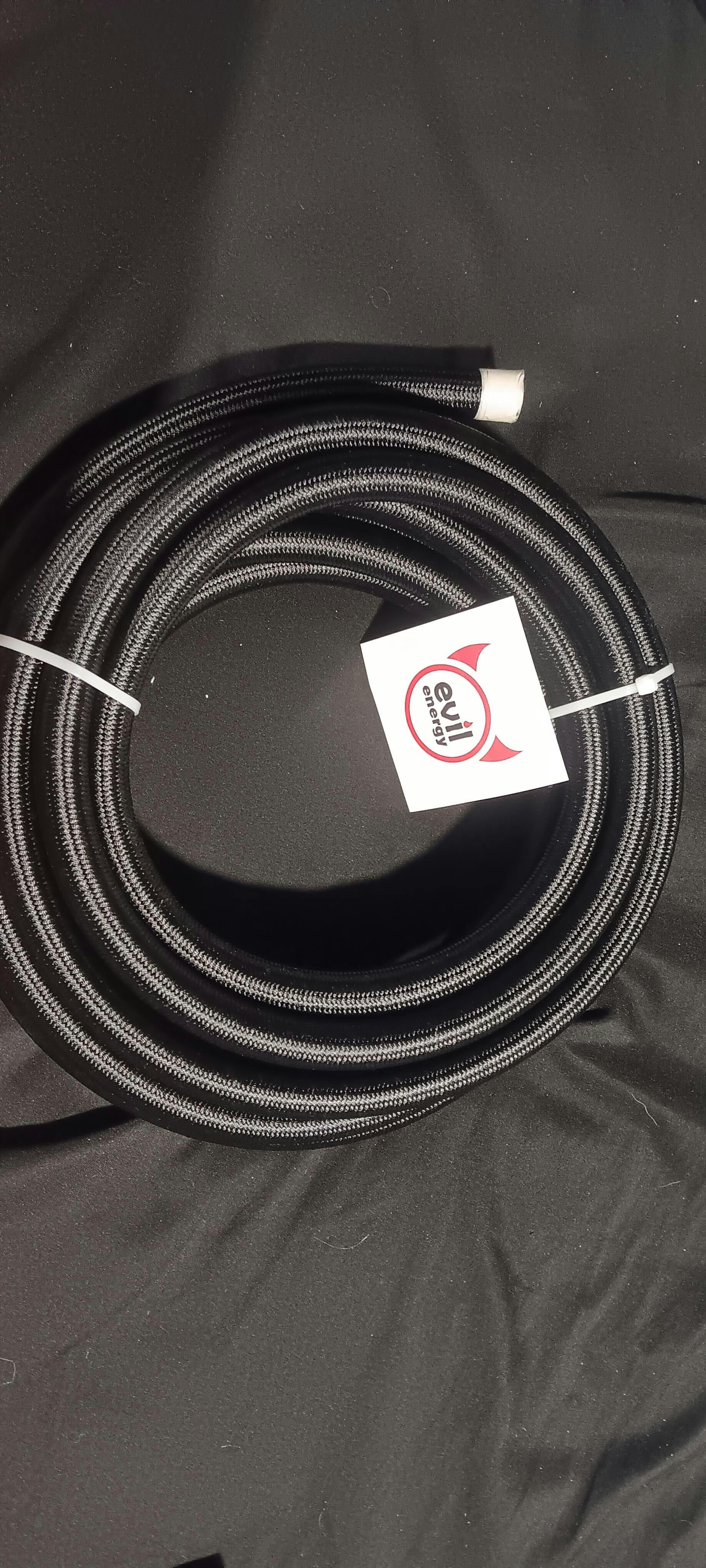 EVIL ENERGY 6/8/10AN PTFE Fuel Line Kit E85 Nylon Braided Fuel Hose 20ft Black Evilenergy 1684915293 - View #10