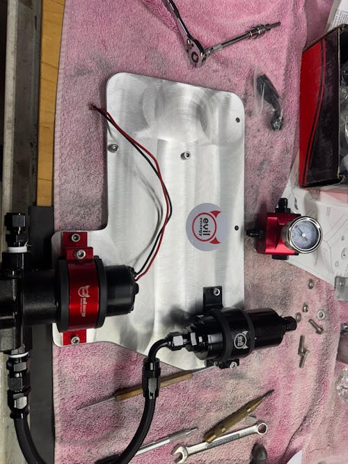 EVIL ENERGY 6AN 3/8-inch PTFE LS Swap EFI Fuel Line Fitting Kit | E85 Nylon Braided Fuel Hose With Fittings 10-26FT