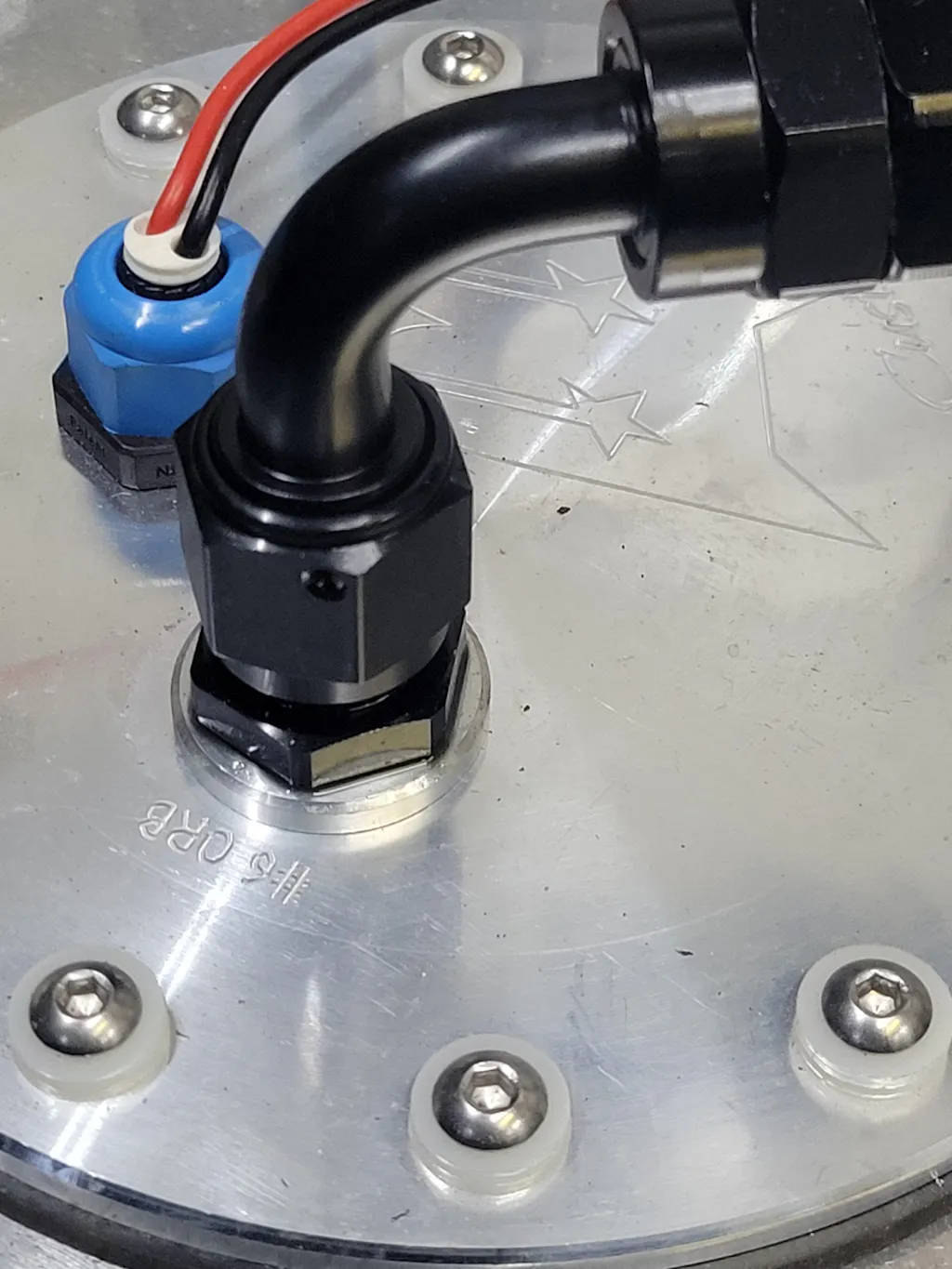 EVIL ENERGY AN Flare to AN ORB Male Fuel Rail Adapter Fitting