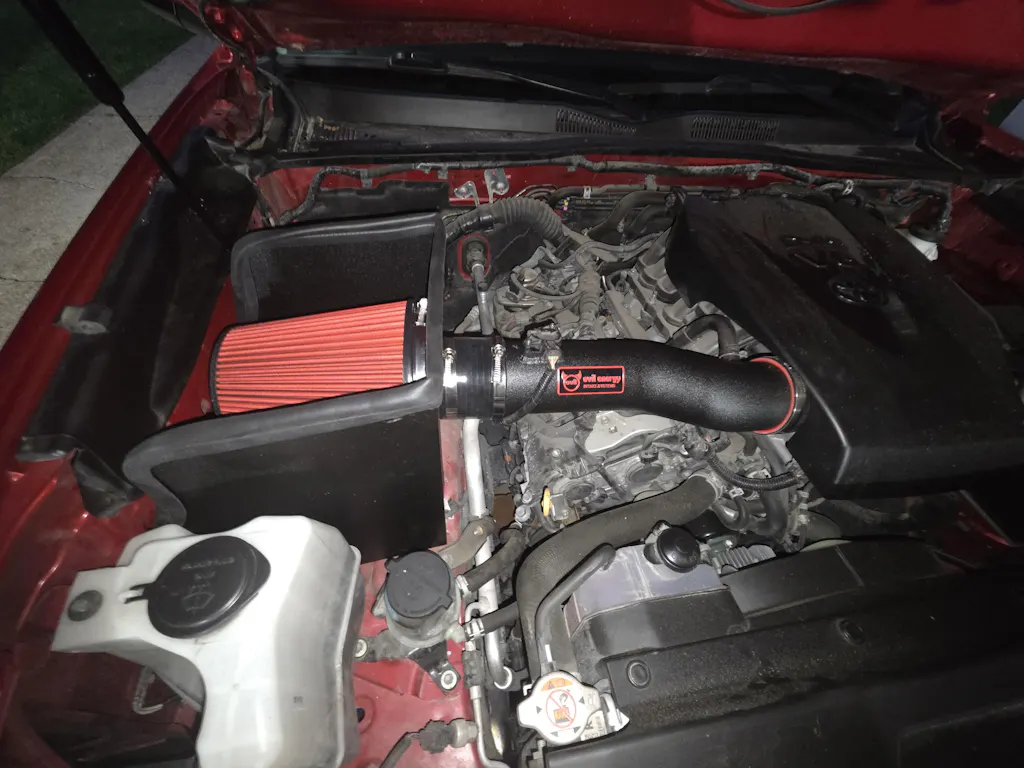 EVIL ENERGY Cold Air Intake Compatible for 2016-2023 Toyota Tacoma 3.5L, Increases Horsepower, Towing Performance & Acceleration, Includes Heat Shield & Pre-Filter, Black