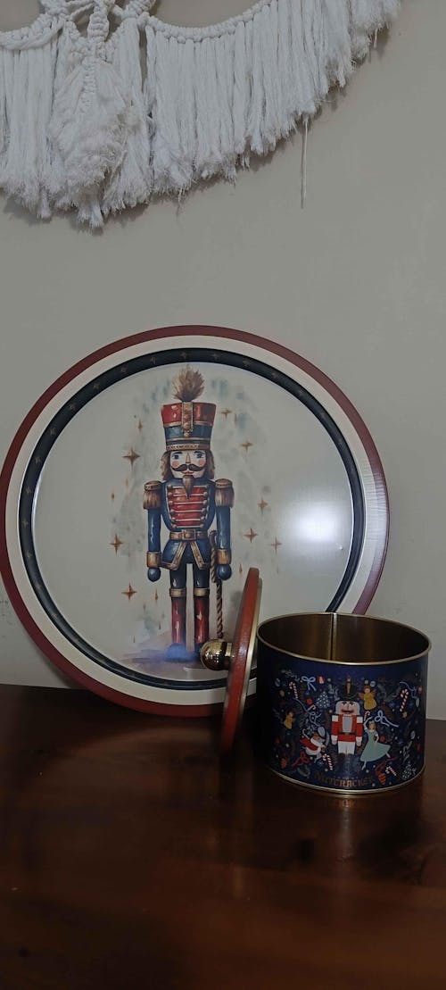 Kurşun Asker Desenli - Çay Kahve Tepsisi - Sunum Tepsisi 39 Cm Ee163-ea