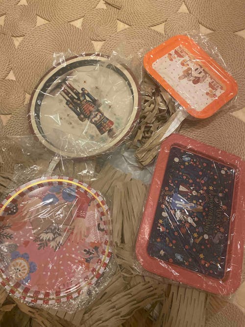 Yılbaşı Temalı Metal Tepsi, 31.5 Cm Ez197-5s