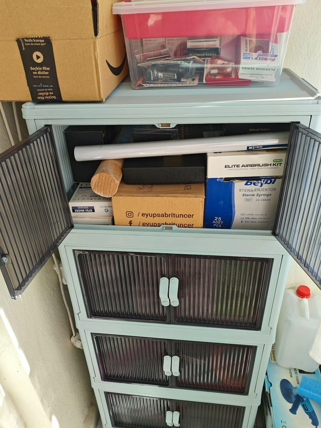 Katlanabilir Modüler Dolap 4 Katlı 54 cm x 31,7 cm x 127 cm