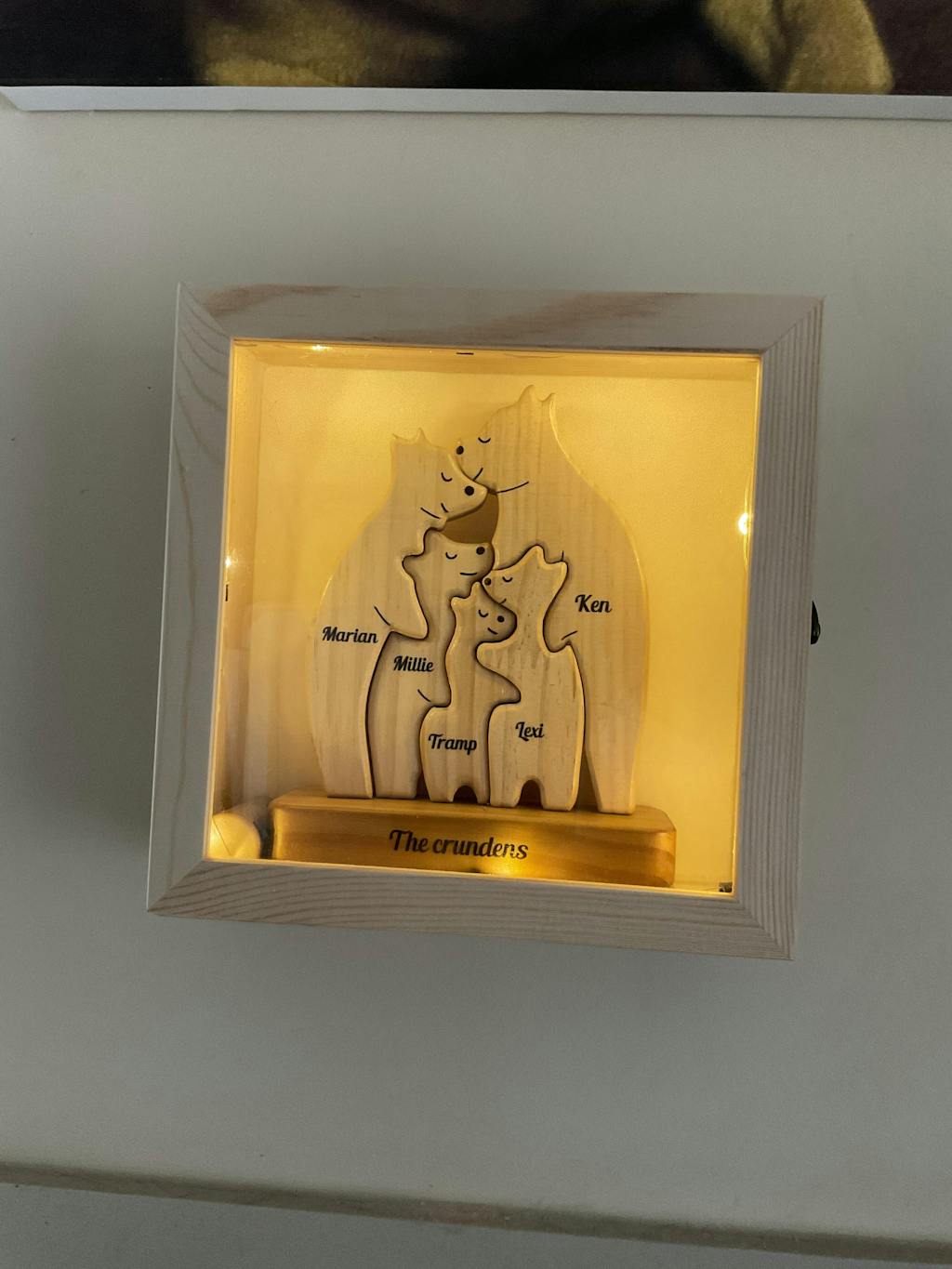 Personalized Wooden Bears Family, Bear Shaped Wood Puzzle with Custom Name- Gift for Mother's Day, Thanksgiving, Christmas