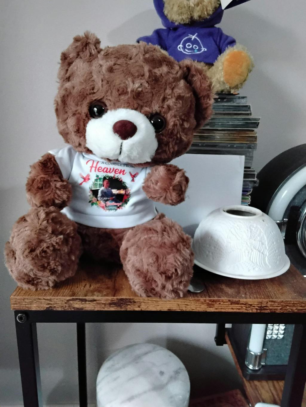 A Cuddle From Heaven - Teddy Bear With Personalized Photo Shirt