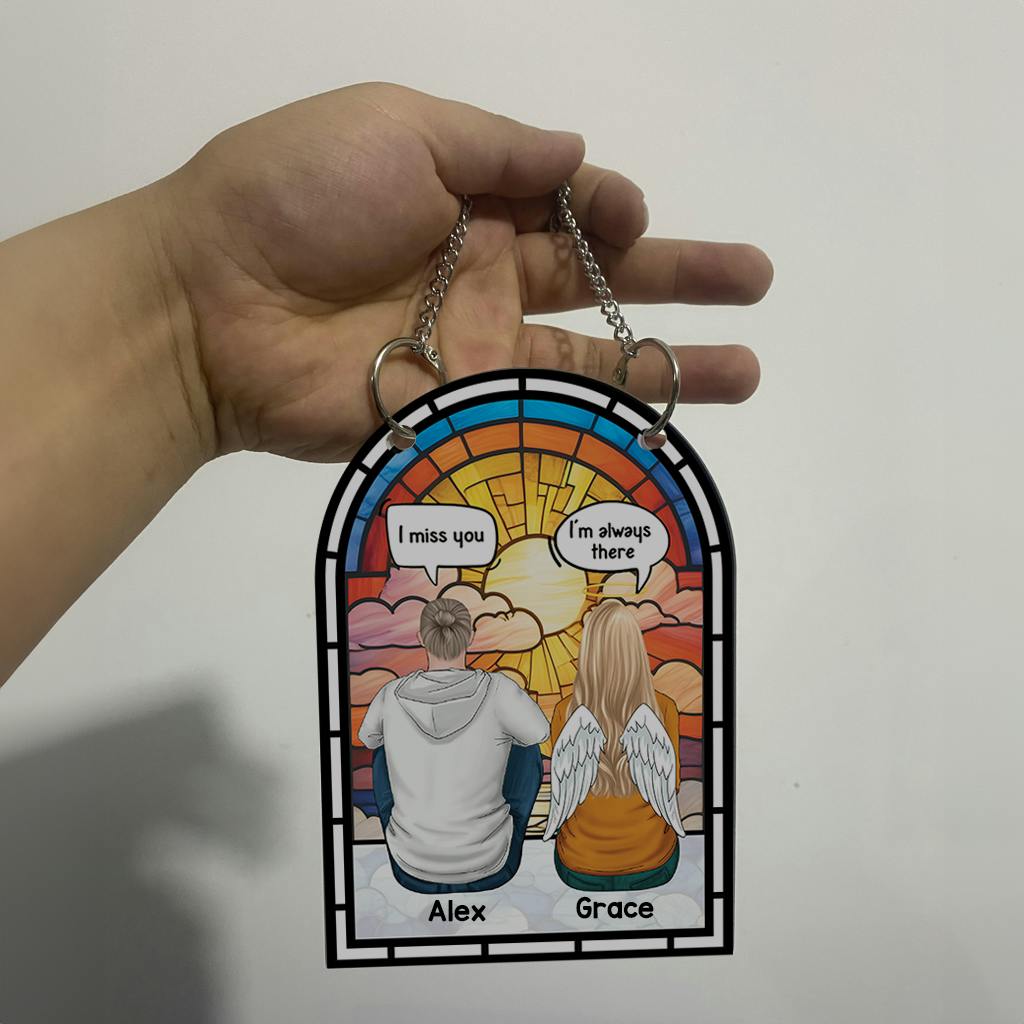 I Miss You Hanging Door - Personalized Memorial Acrylic Sign