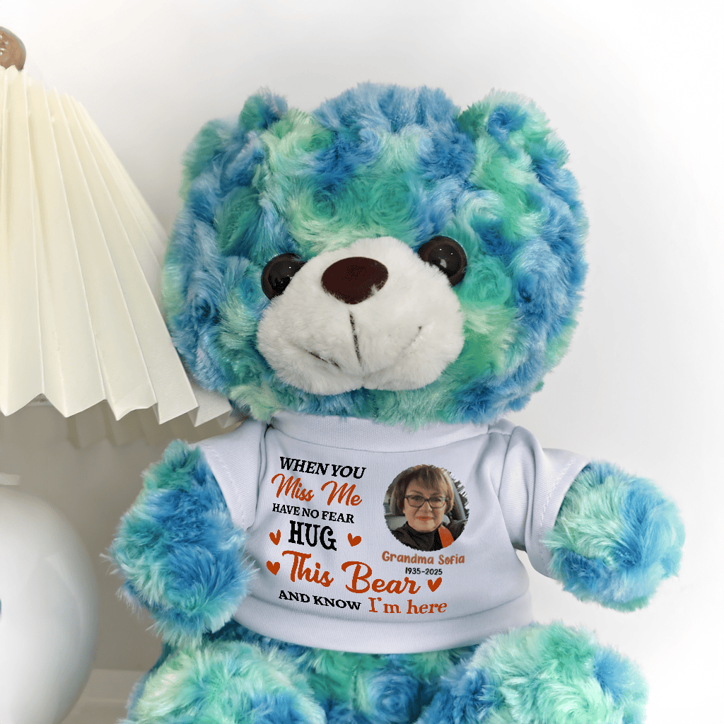 Hug This Bear - Furry Bear With Personalized Photo Shirt
