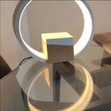 Wood Bedside table Lamp with Jewelry box