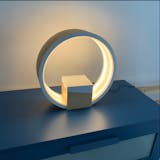 Wood Bedside table Lamp with Jewelry box