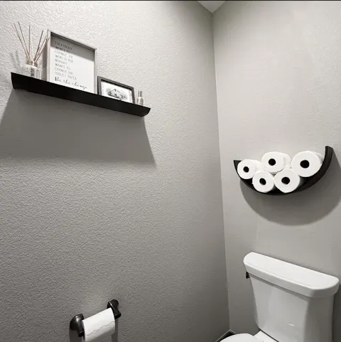 Klienta foto ar Smile tualetes papīra turētāju wenge tonī
