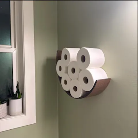 Kundenfoto des SMILE-Toilettenpapierhalters