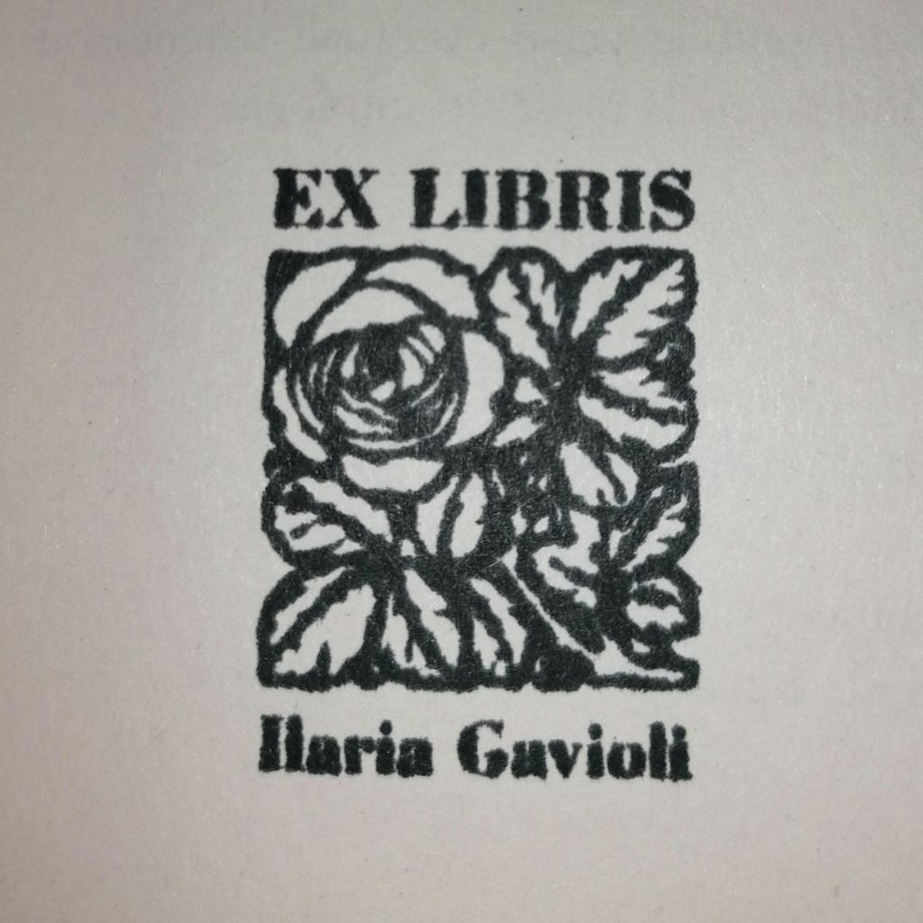 Timbro Ex Libris le Rose - 30x40 mm