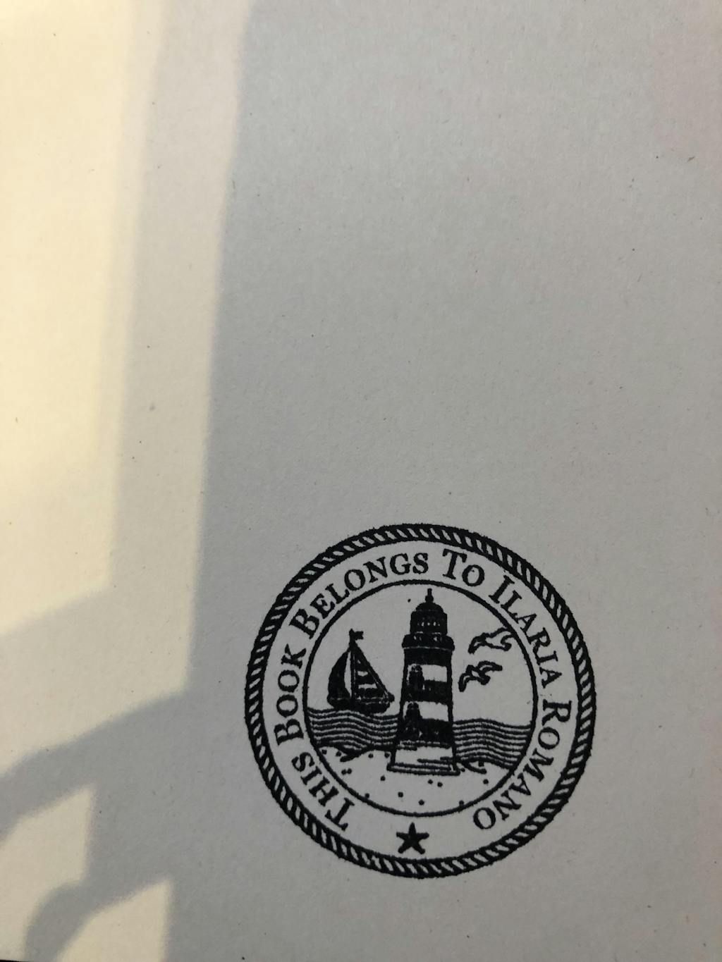 Timbro Ex Libris il Faro - d. 40 mm