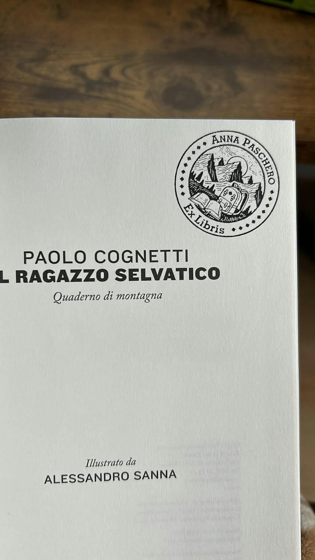 Timbro Ex Libris Montagne - d. 40 mm