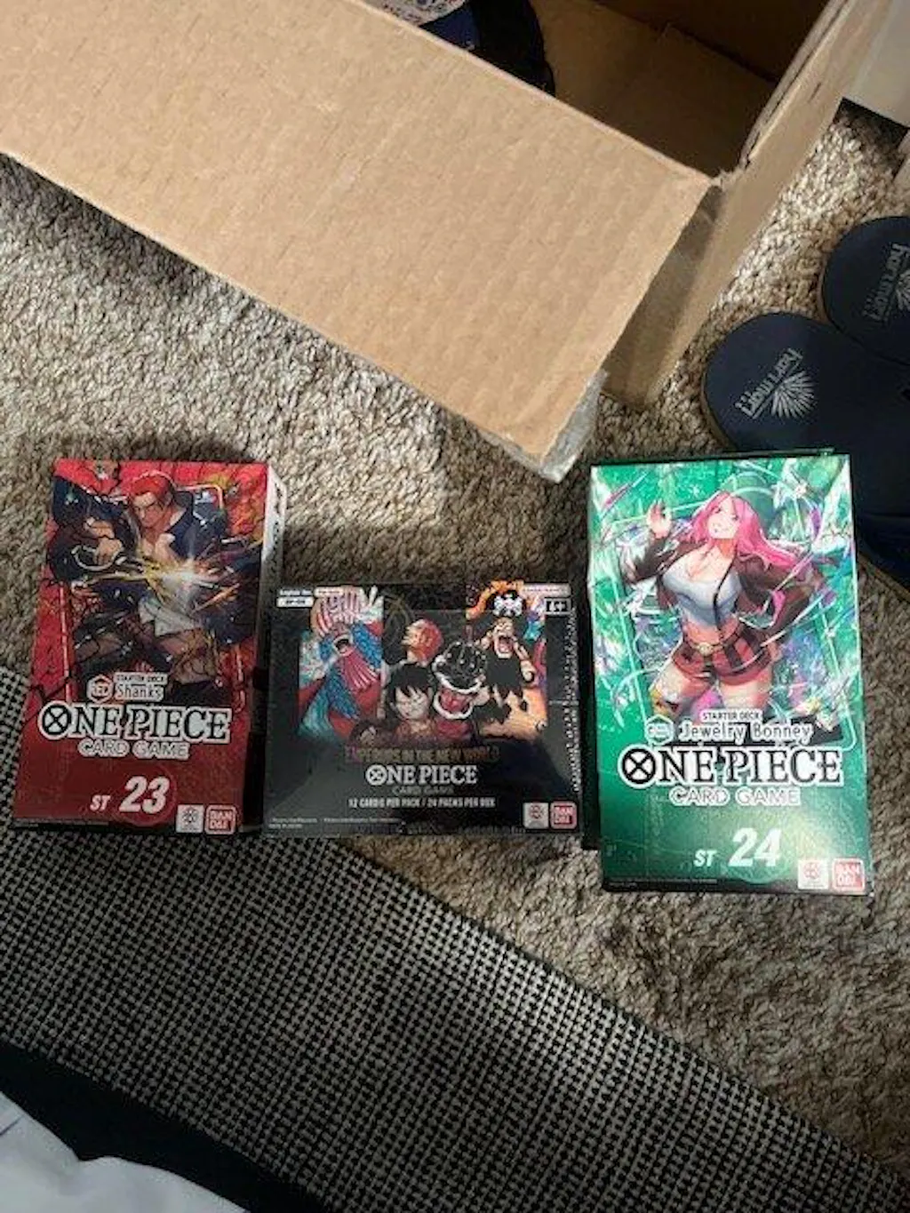 one piece opo9 booster box Bandai Card Game - The New Emperor (OP-09) Luffy and Buggy finally appear alongside Shanks and teach as the new Four Emperors One Piece Emperors in the