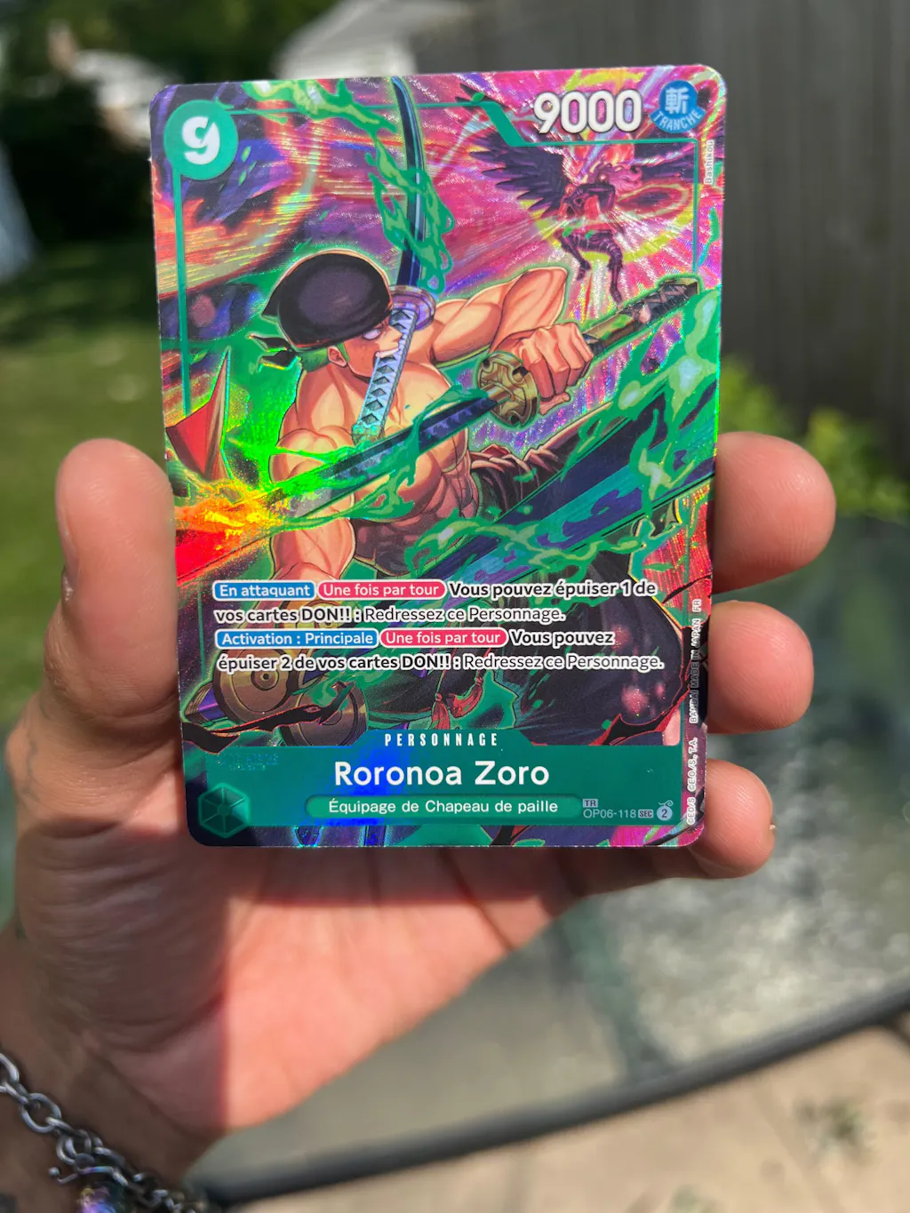 One Piece Card Game: Zoro OP06-118 Treasure Rare - French – Exp