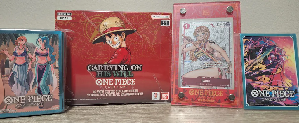 One Piece Card Game: Store Exclusive Sleeve, Nami & Vivi  Exp. Share  Collectible