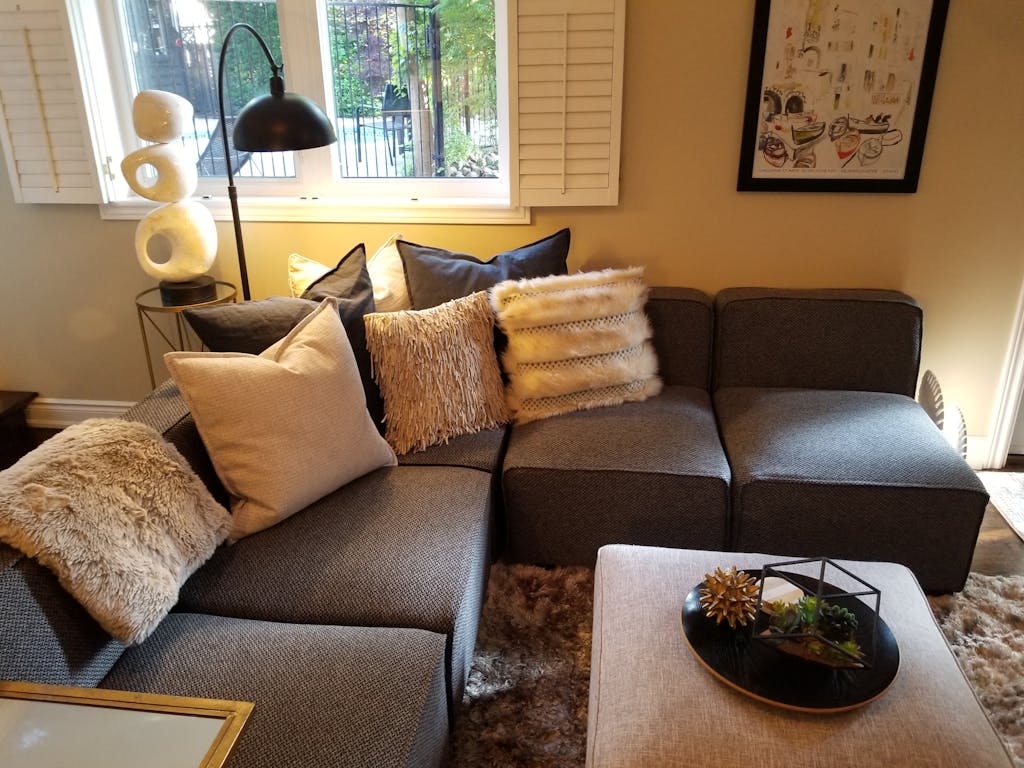 SoftCube Modern Modular Sofa Set Expand Furniture Folding Tables