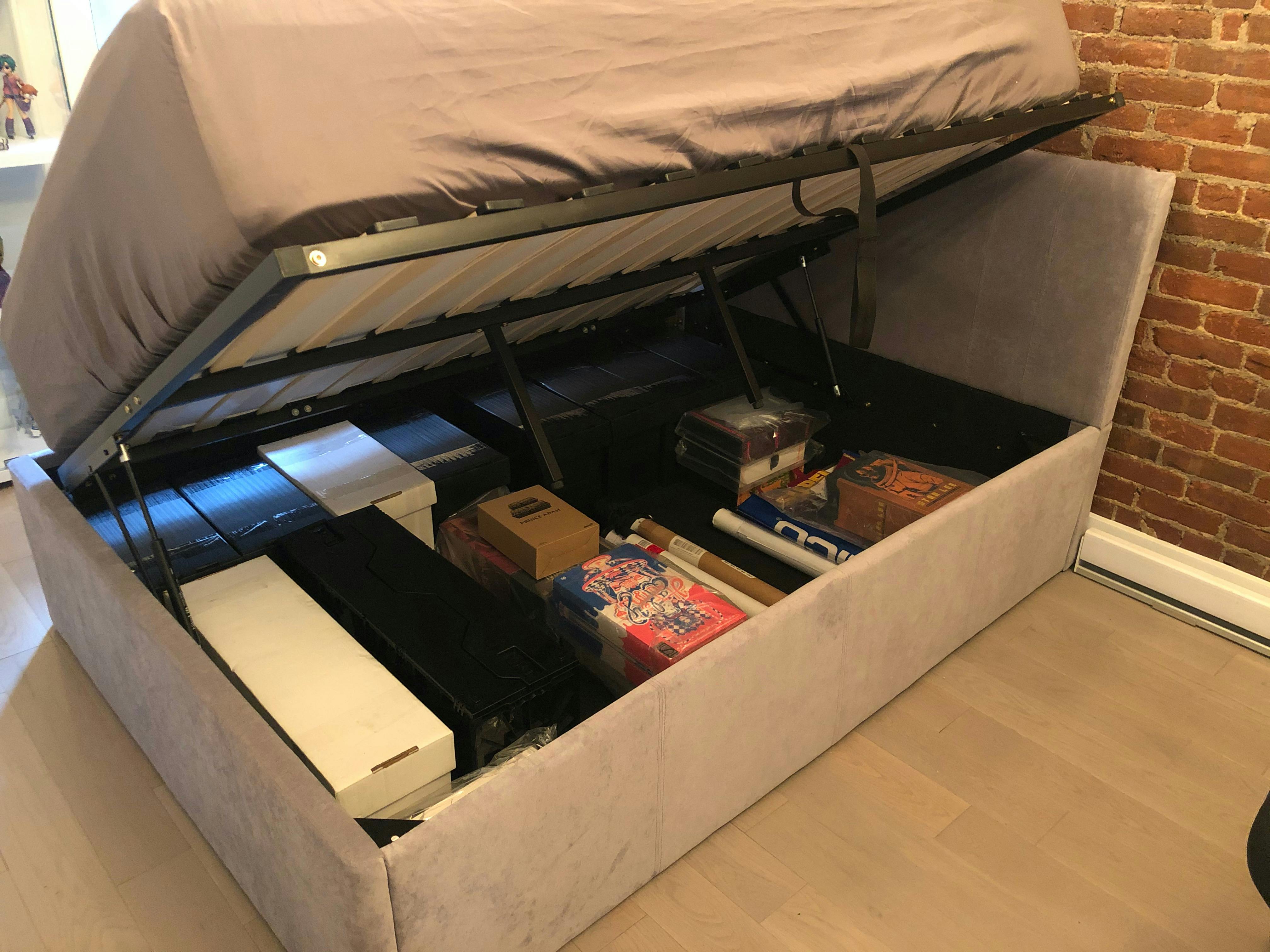 fold up storage bed