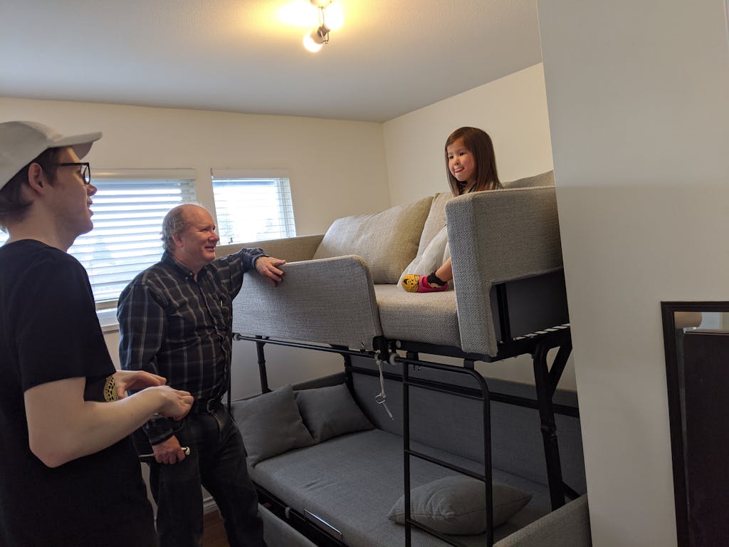 The Dormire V2 Bunk Bed Couch Transformer Expand Furniture