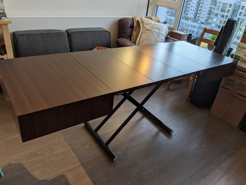 Glass Box Coffee Convertible Furniture Expand Furniture Folding