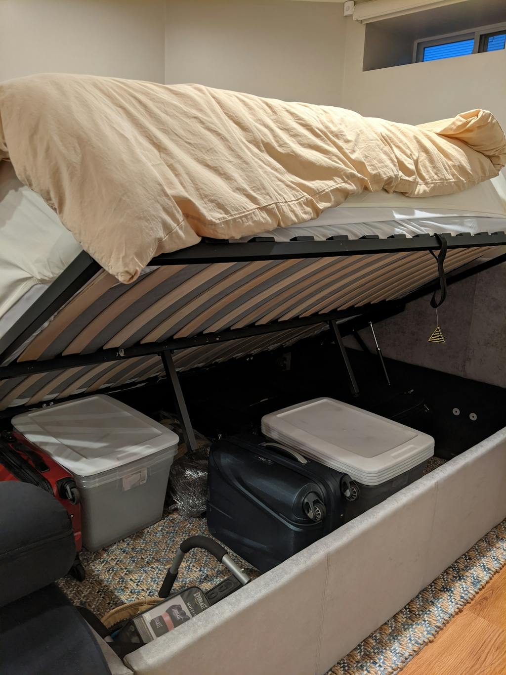 Reveal Queen Side Lifting Storage Bed Expand Furniture Folding