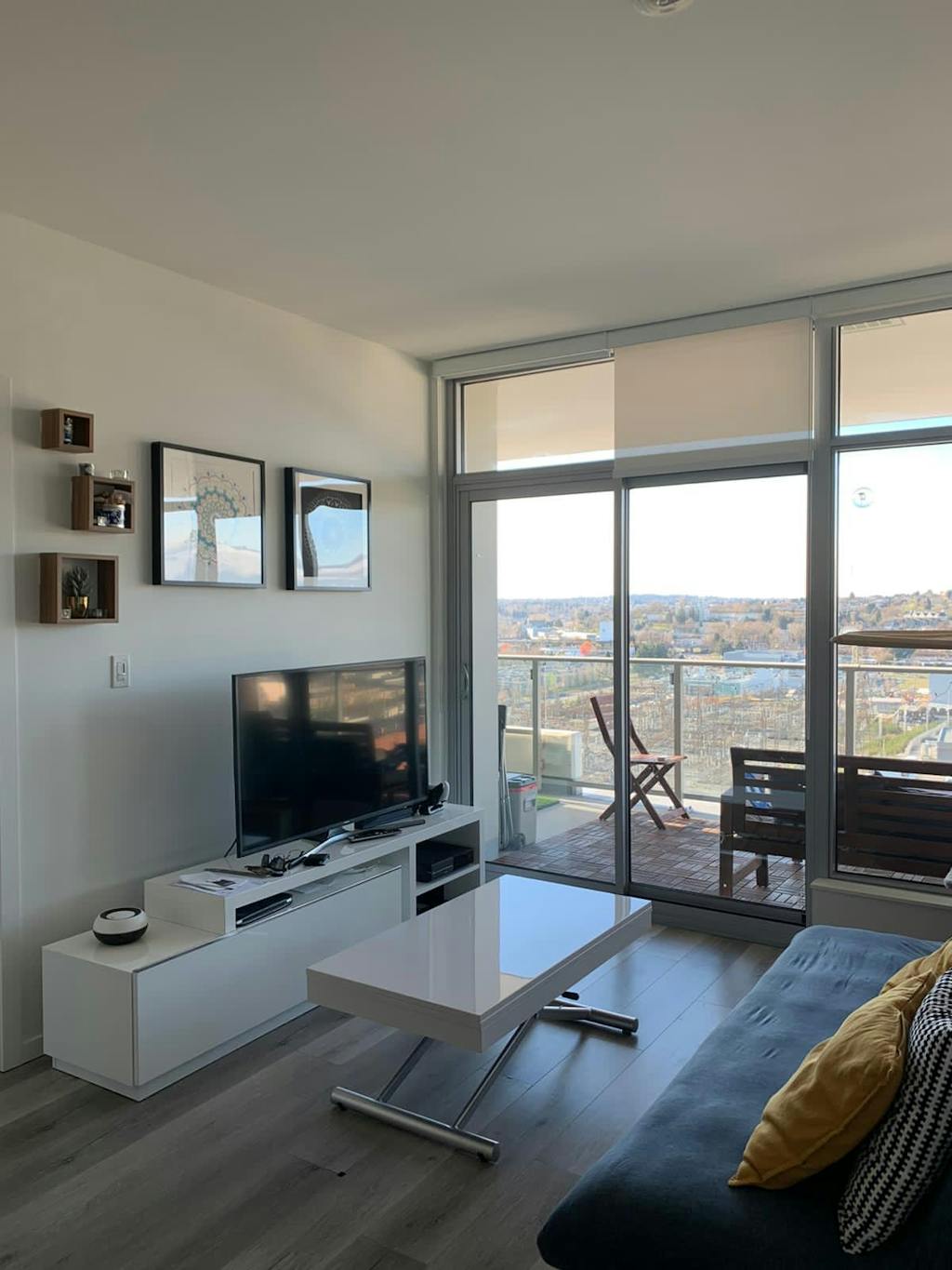 Alzare Square Transforming Coffee Table Expand Furniture Folding